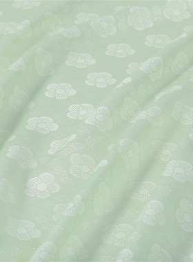 锦罗坊真丝布料传统纹样梅花纹正绢宽幅汉服旗袍中国风服饰面料