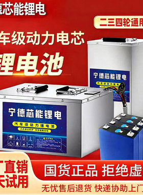 宁德电动车48V60V72V三四轮车大单体三元磷酸铁锂电池大容量电瓶
