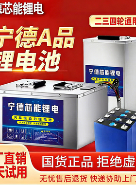 宁德电动车48V60V72V三四轮车大单体三元磷酸铁锂电池大容量电瓶