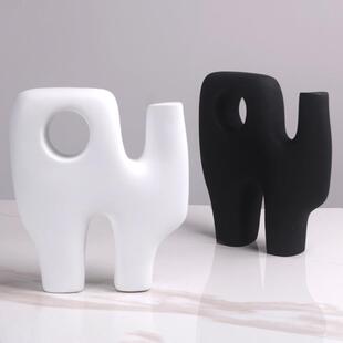 简约现代彩色树脂抽象摆件室内家居客厅桌艺术设计师几何装饰品