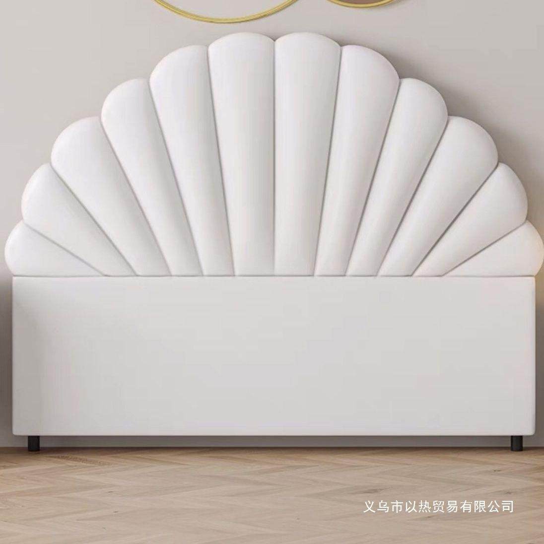 花瓣床头简约奶油风双人新款小户型现代简约超薄猫爪皮科技布轻奢,3C数码配件,其它配件,淘宝优惠券,粉丝福利购,淘宝优惠卷