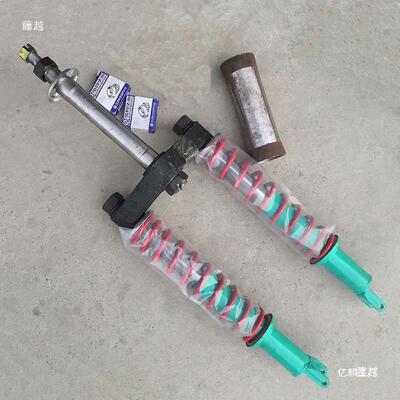 单卡减震器前叉总成建筑工地电动三轮车改装 前轮胎转向全套配件