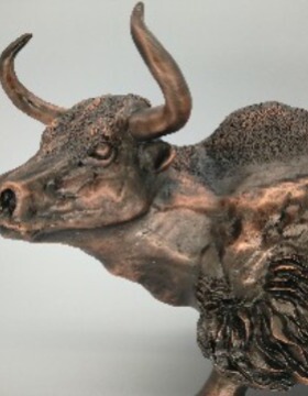 锌合金压铸铅锡合金浇铸纯铜五金青古铜红古铜仿古青藏金牦牛摆件