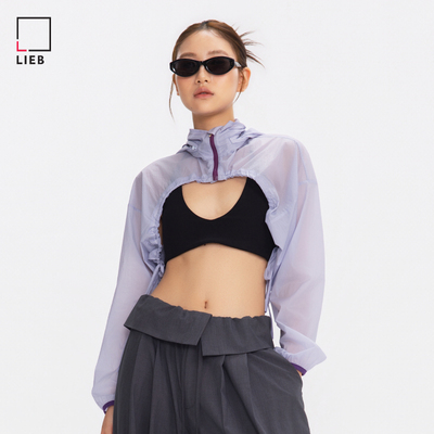 LIEB2026夏季新品女士轻薄防晒短外套长袖上衣