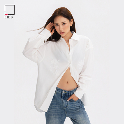 LIEB2026年夏季新品女士长袖衬衫