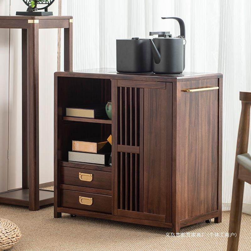 乌金木移动茶水柜实木新中式烧水一体沙发边柜餐边柜泡茶台茶吧机,3C数码配件,其它配件,淘宝优惠券,粉丝福利购,淘宝优惠卷