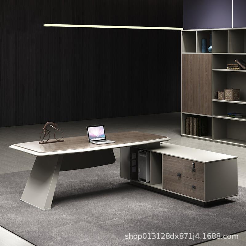 高档老板桌办公桌简约现代总裁经理办公桌椅组合大班台办公室家具