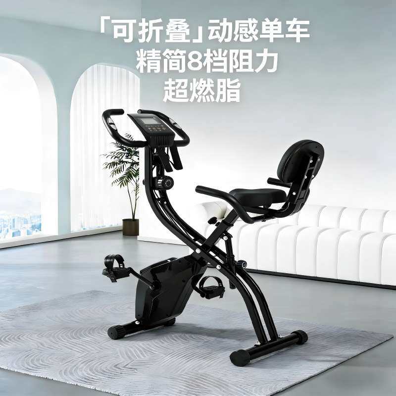 动感单车家用健身自行车磁控车迷你健身车室内自行车脚踏车