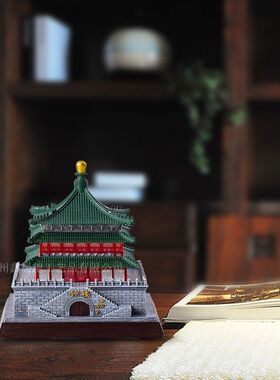 西安旅游纪念品中国风特色礼品钟楼摆件出国送老外建筑模型文创