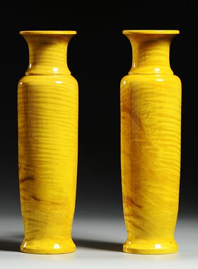 金丝楠木雕花瓶摆件家居客厅玄关插花干花博古架电视柜装饰工艺品
