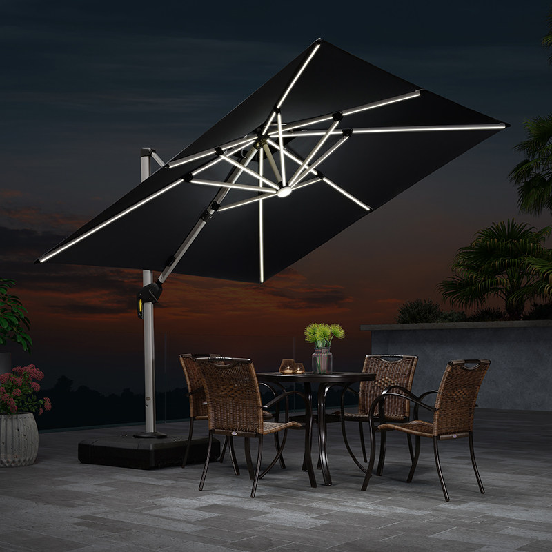 紫叶户外遮阳伞庭院伞罗马伞室外大太阳伞阳台露台花园露天户外伞