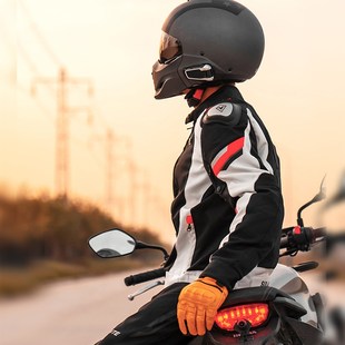 速莱特摩托车骑士冬季加绒保暖骑行服通勤机车防摔拉力赛车服男