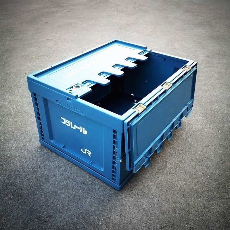 JR收纳箱折叠箱车用储物箱工业风塑料整理箱收纳盒户外露营置物箱