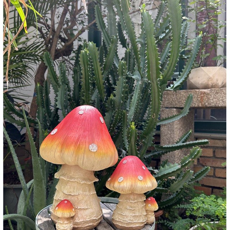 别墅花园林户外树脂蘑菇草坪装饰品庭院幼儿园景观工艺园艺杂摆件,家居饰品,户外/庭院摆件,淘宝优惠券,粉丝福利购,淘宝优惠卷