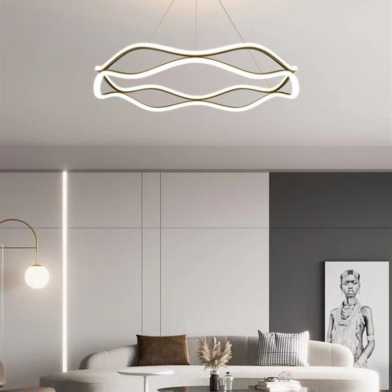 客厅吊灯轻奢现代简约卧室灯创意个性房间意大利S米兰设计餐厅灯