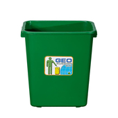 摇盖塑料25L升无盖垃圾桶GEO学校宿舍大号家用大容量灰色室外公司