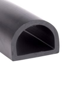 D型40*30橡胶防撞条半圆形空心橡胶管橡胶护套D型管机械防撞减震