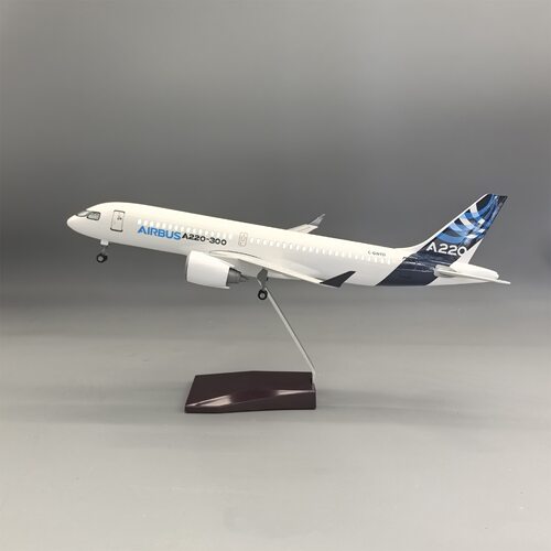 39cm原型机A220空客A220-300原型机仿真客机飞机模型摆件民航礼品