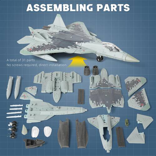 F14熊猫F22/SU57仿真拼装战机