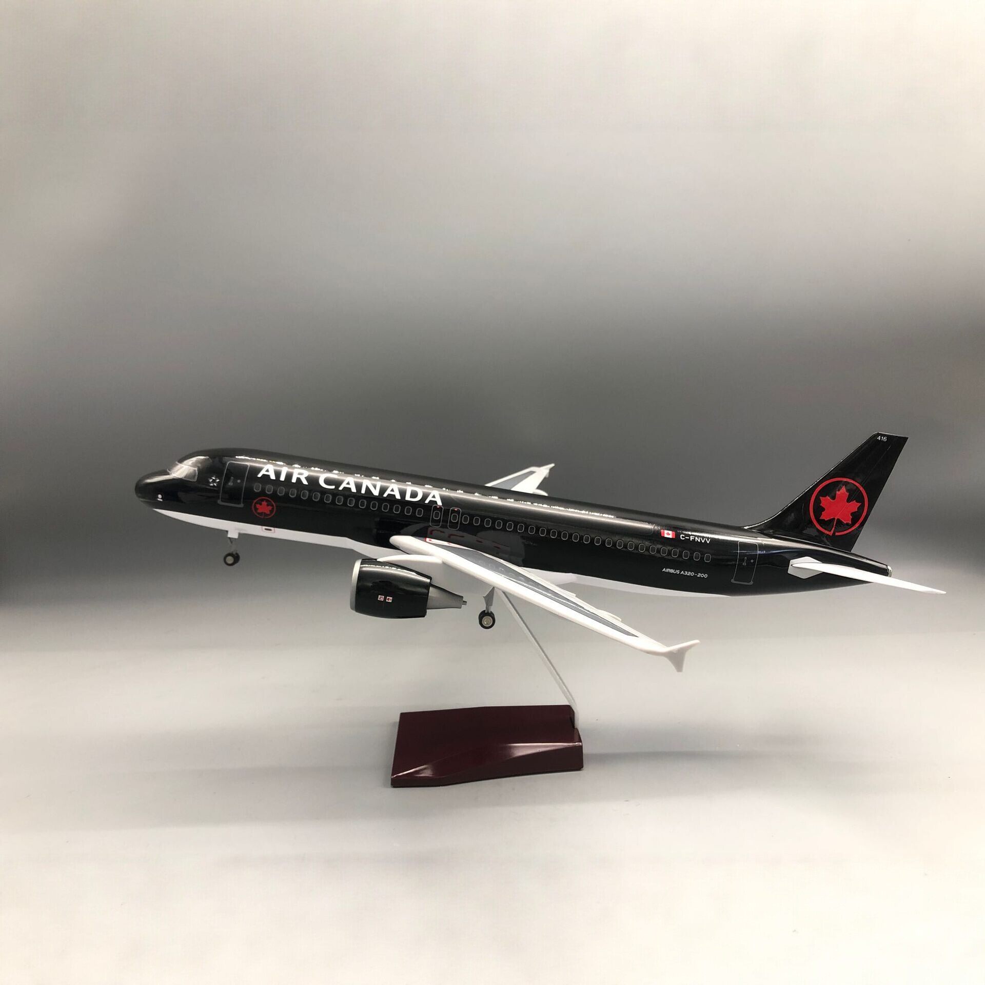 47cm加拿大航空空客a320飞机模型仿真客机带可收起落架拼装玩具