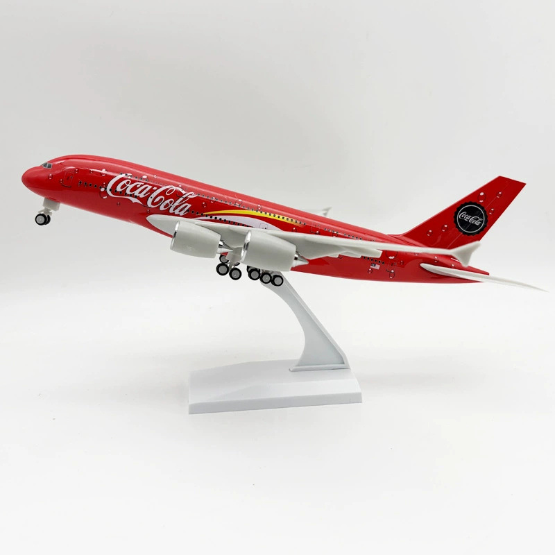 超大客机30cm A380 可乐机 阿联酋带灯航空仿真带轮子飞机模型