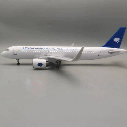 带灯带起落架仿真阿富汗航空A320neo客机飞机模型静态航模摆件品