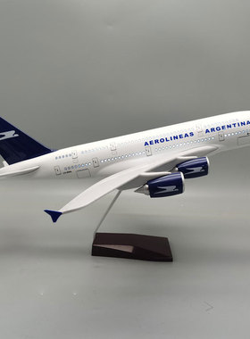 阿根廷航空Scale 1:160 46cm 空客A380 ARGENTINAS飞机模型摆件