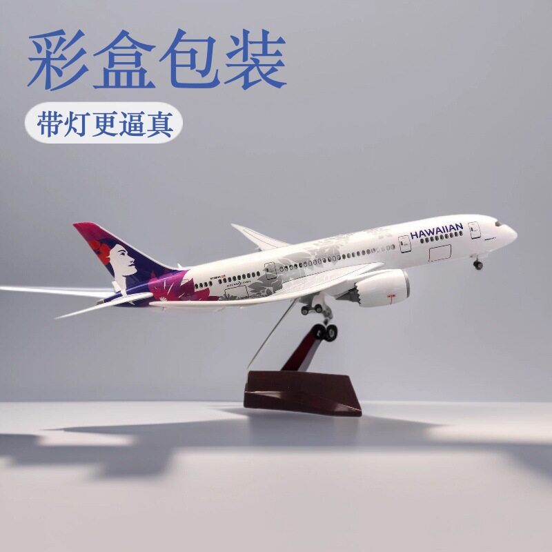 43CM仿真波音787带起落架航模