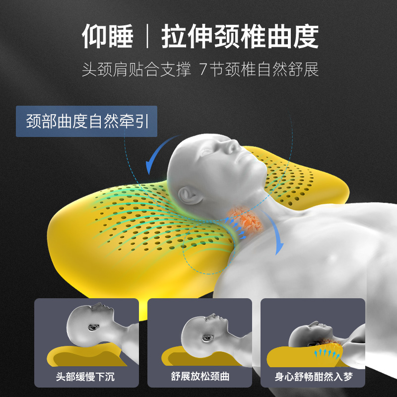 诺伊曼枕头护颈椎助睡眠宿舍家用单双人男睡觉记忆棉枕芯夏季