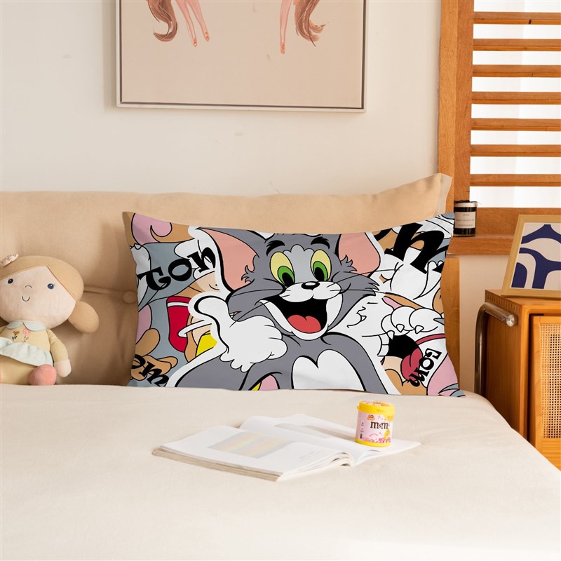 猫和老鼠卡通动漫枕套定制卡通床上用品儿童枕头套双面印花靠枕套