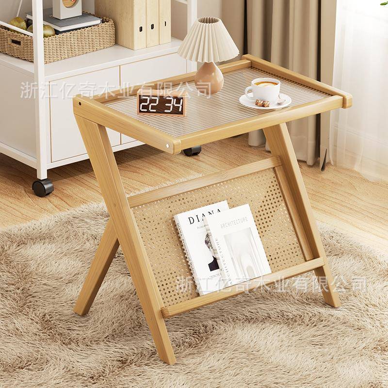 边几小茶几床头桌子沙发边柜小户型日式置物架茶桌角几迷你小餐桌