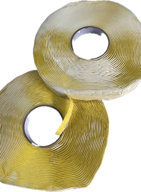 黄色高温双面丁基胶带自粘堵漏胶泥耐力板钢结构幕墙密封胶条其他