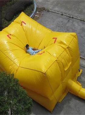 抗静电抗裂耐磨 大型防护气囊 救生气垫 缓冲效果显著 黄色