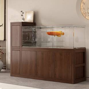 中古风放鱼缸架承重花架L形置物架高低鱼缸架子落地式底座多层架