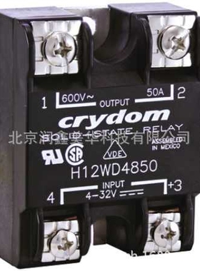 供应Crydom继电器SSR15毫安32V90A 660V交流输出4针H12WD4890PG