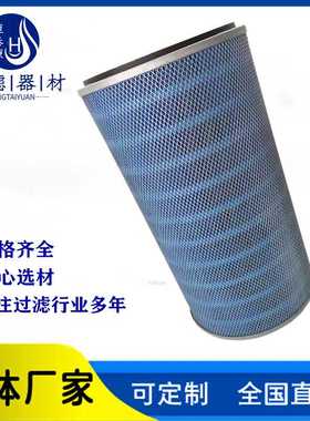 P196121发电机组工业蓝色滤纸空气滤芯 P191550固体颗粒微米滤筒