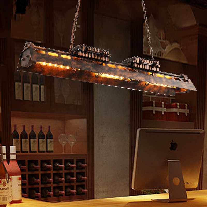 工业风吊灯创意个性loft复古怀旧餐厅办公室美式铁艺吊灯吧台灯具