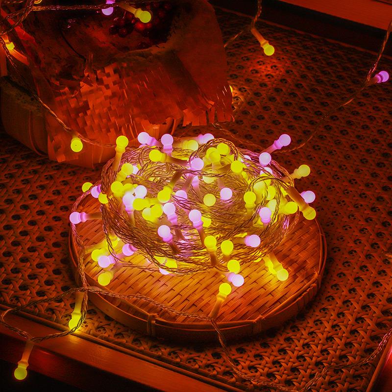 圣诞节彩灯氛围灯LED太阳能铜线灯串圣诞树装饰户外防水庭院装饰