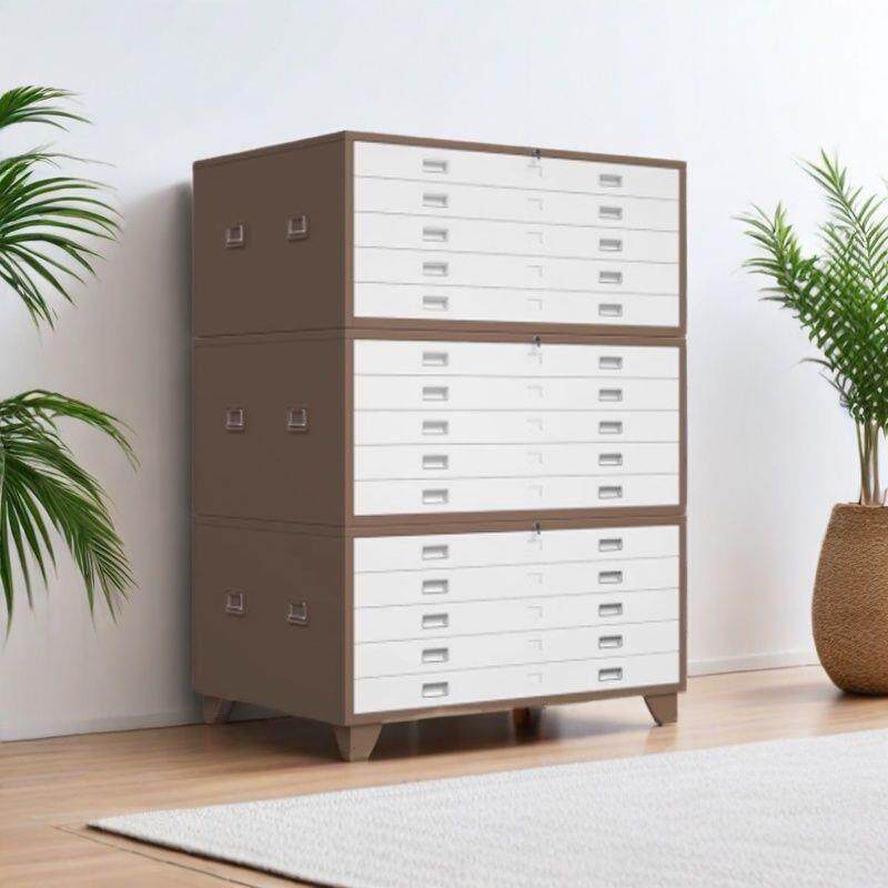 工程图纸柜钢制底图柜菲林柜A1A0抽屉式多层资料柜五斗柜文件柜