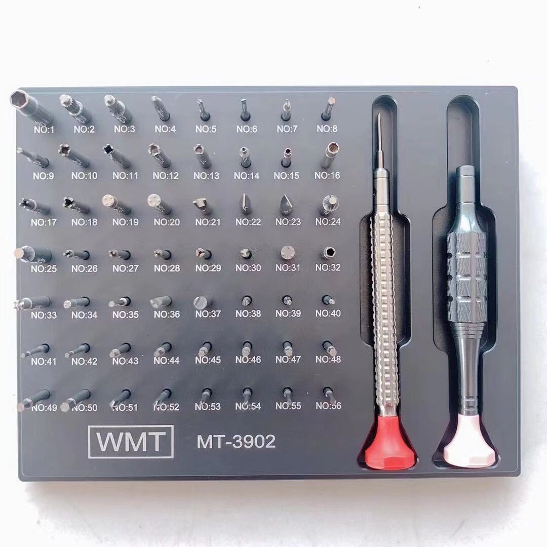 修表工具 MT-3902螺丝刀，56种刀嘴 钟表维修 可换头螺丝刀