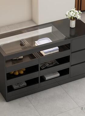 服装店中岛展示台女装店流水台装饰柜台摆件饰品陈列储物柜吧台桌