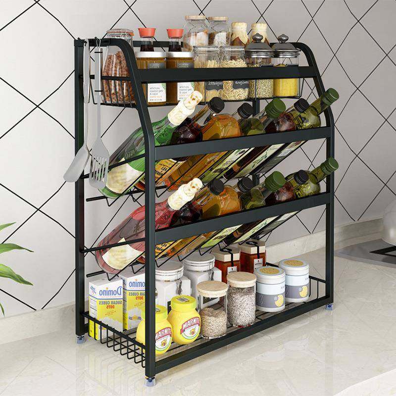 201不锈钢厨房用品置物架黑色家用多功能调料架免打孔厨房整理架,厨房/烹饪用具,调料置物架,淘宝优惠券,粉丝福利购,淘宝优惠卷