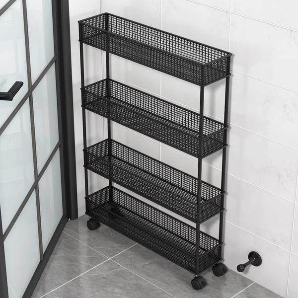 门后置物架卫生间夹缝收纳柜浴室缝隙超窄极窄架子超薄窄缝收纳架,厨房/烹饪用具,抹布架/厨房清洁收纳架,淘宝优惠券,粉丝福利购,淘宝优惠卷