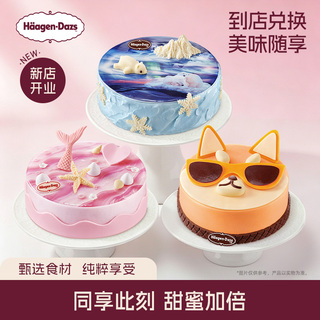 【到店兑换】哈根达斯620g蛋糕冰淇淋14种口味任选通用电子兑换券