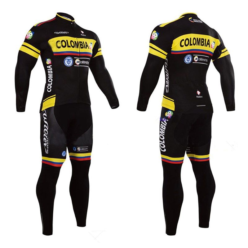 环法车队版冬季骑行服抓绒保暖套装男加绒长袖公路山地自行车服装