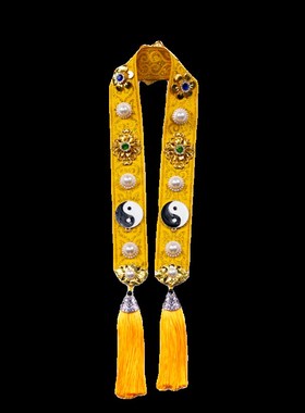 道家神像披风斗篷披肩霞帔龙冠凤冠太极八卦霞披头饰挂饰堂口装饰