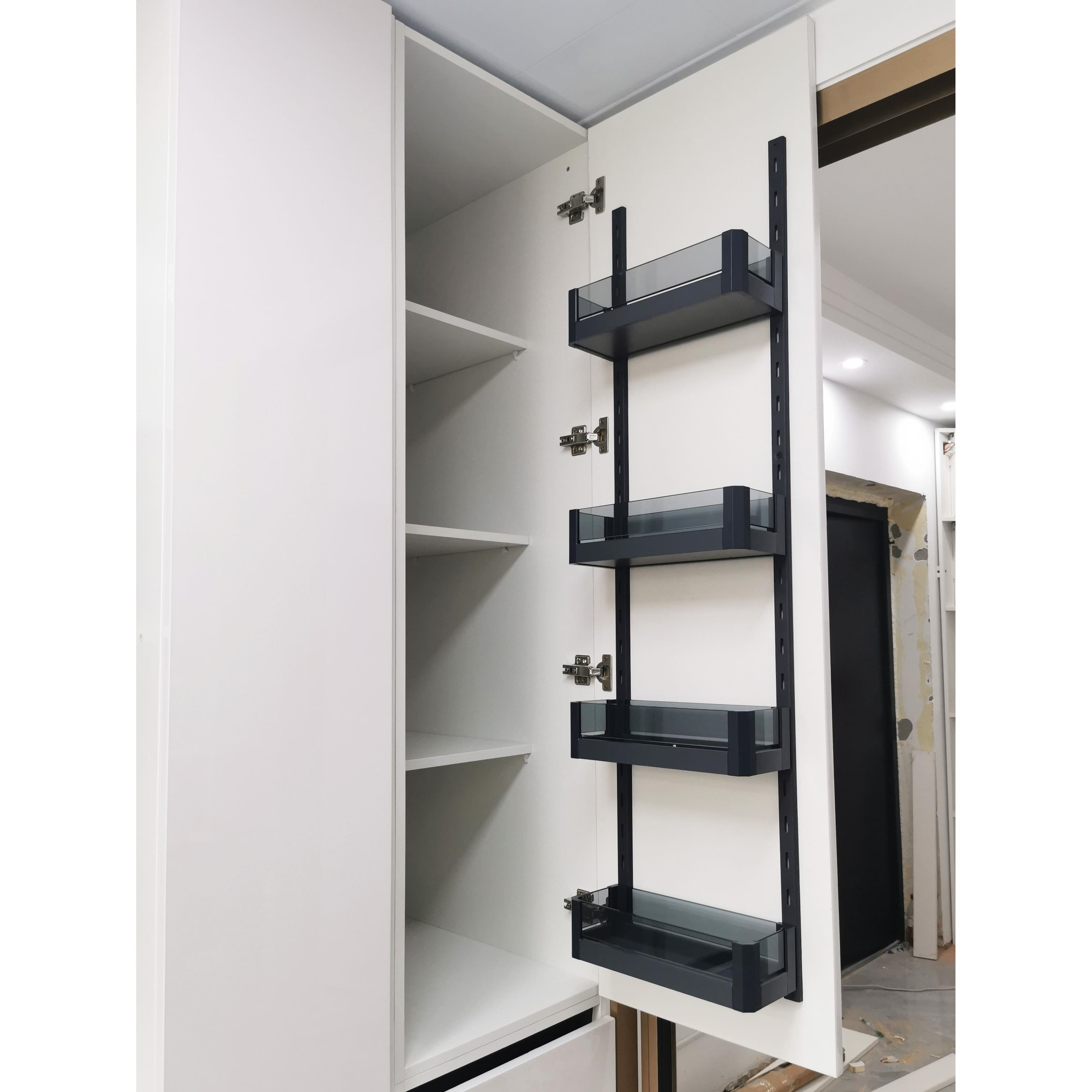 帝华铭极浅柜门板挂篮大怪物拉篮厨房高柜柜门挂篮壁挂置物架多层