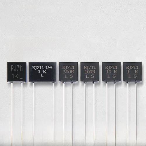 RJ711金属箔精密电阻高精度低温漂无感取样采样0.25W100R250R欧姆