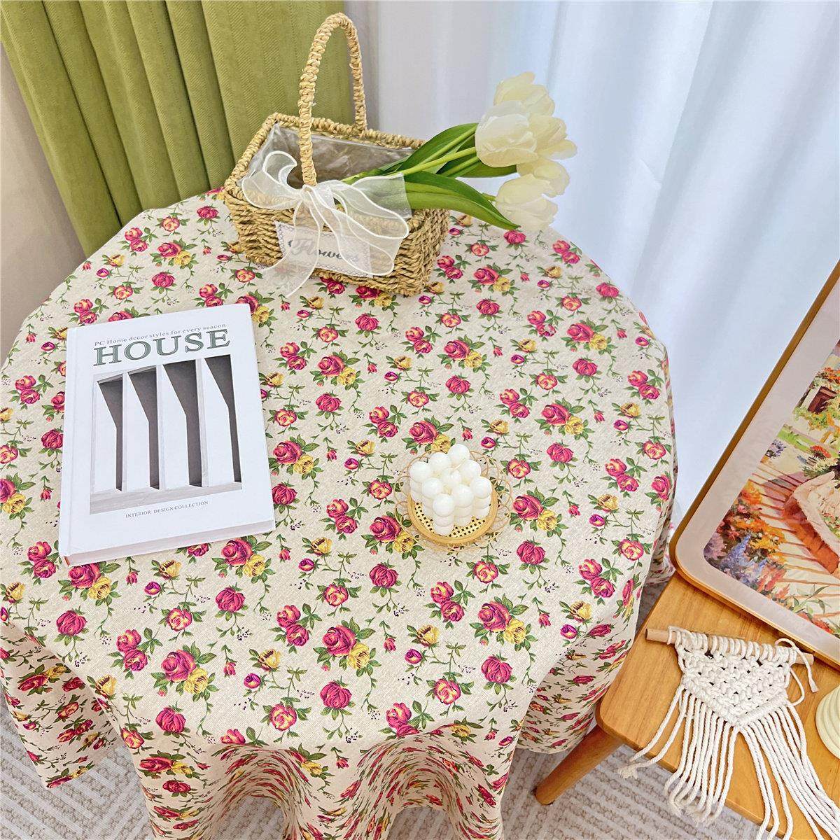 网红女孩心形格纹桌垫矩形小清新咖啡桌垫,居家布艺,桌布,淘宝优惠券,粉丝福利购,淘宝优惠卷