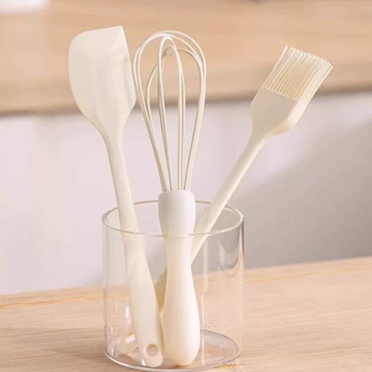 烘焙工具套装矽胶刮刀刮刀烘焙三件套打蛋器手动食品级搅拌铲整套